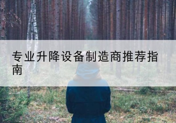 安仁电动剪叉升降平台厂家-专业升降设备制造商推荐指南